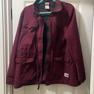 Burgundy Northface Jacket